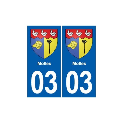03 Abrest blason ville autocollant plaque stickers