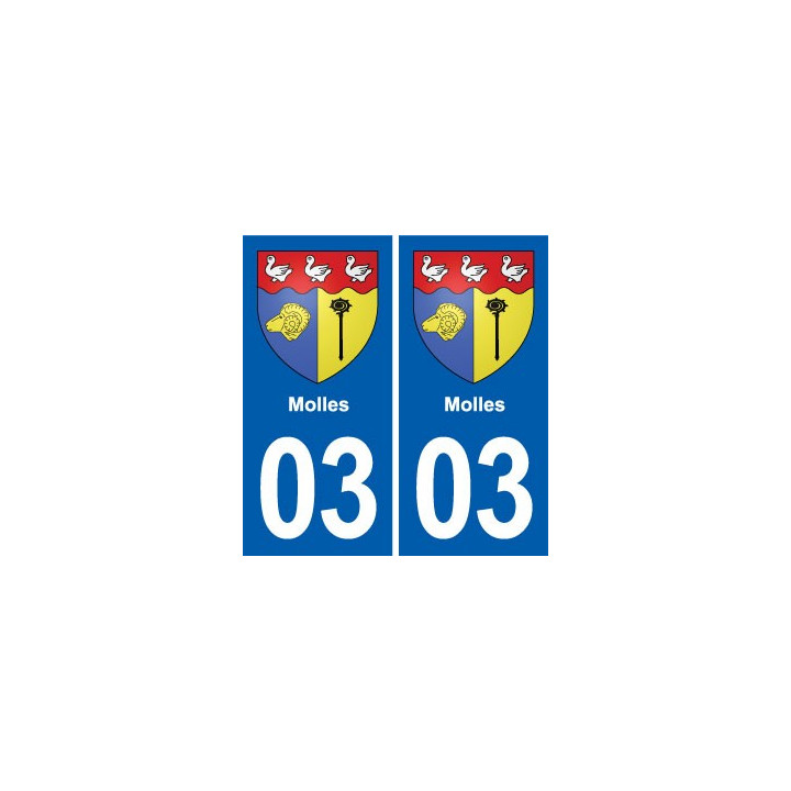 03 Abrest blason ville autocollant plaque stickers