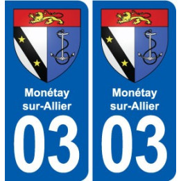 03 Abrest blason ville autocollant plaque stickers