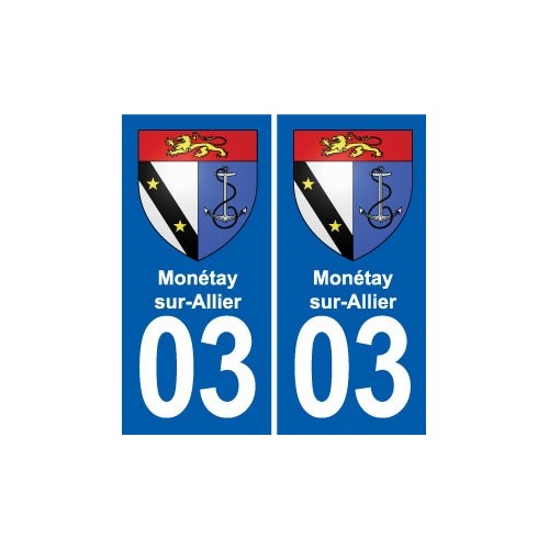 03 Abrest blason ville autocollant plaque stickers