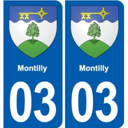 03 Abrest blason ville autocollant plaque stickers