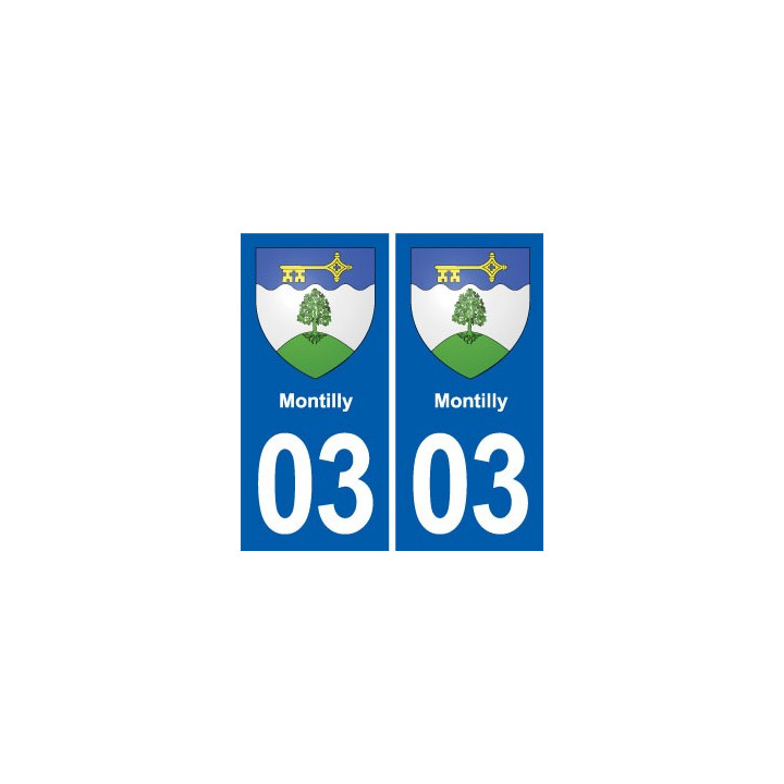 03 Abrest blason ville autocollant plaque stickers