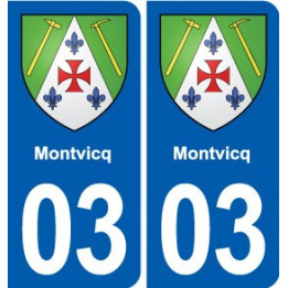 03 Abrest blason ville autocollant plaque stickers