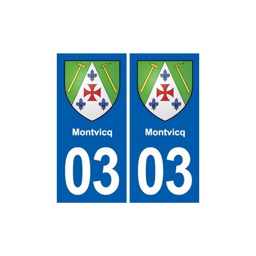 03 Abrest blason ville autocollant plaque stickers