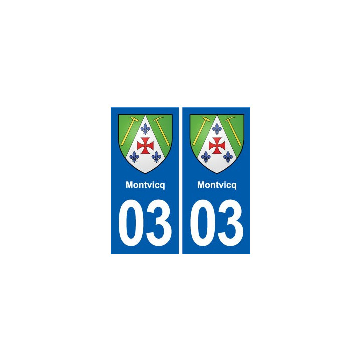 03 Abrest blason ville autocollant plaque stickers