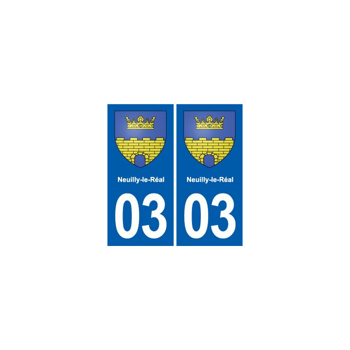 03 Abrest blason ville autocollant plaque stickers