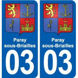 03 Abrest blason ville autocollant plaque stickers