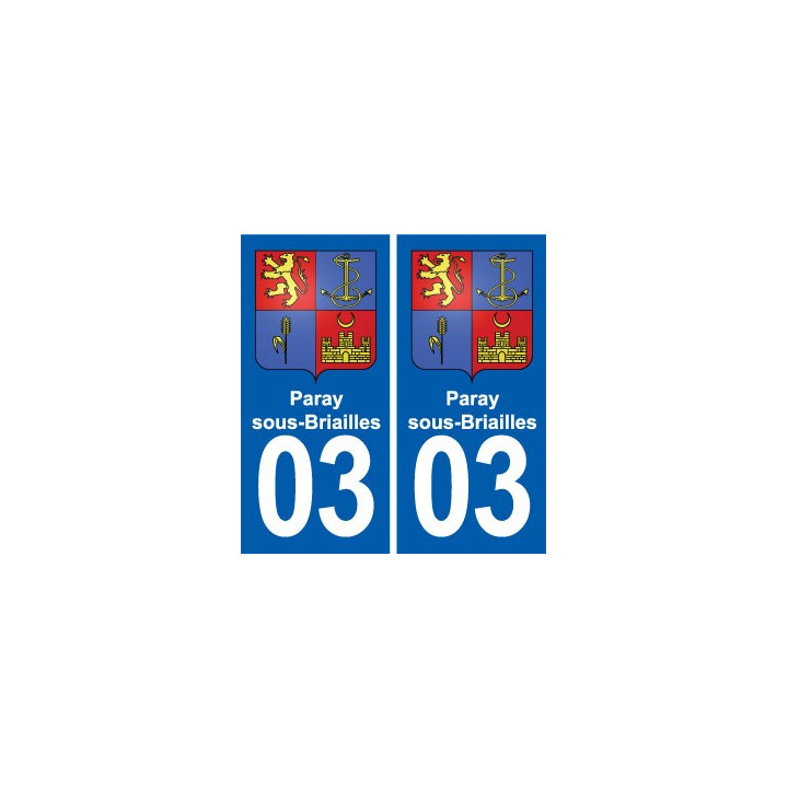 03 Abrest blason ville autocollant plaque stickers