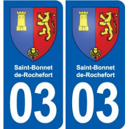 03 Abrest blason ville autocollant plaque stickers