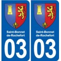 03 Abrest blason ville autocollant plaque stickers