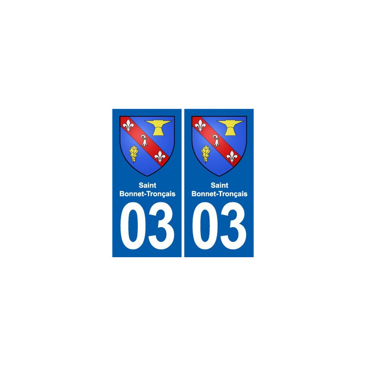 03 Abrest blason ville autocollant plaque stickers