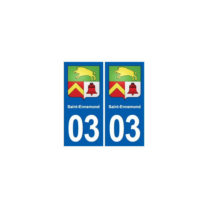 03 Abrest blason ville autocollant plaque stickers