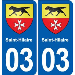 03 Abrest blason ville autocollant plaque stickers