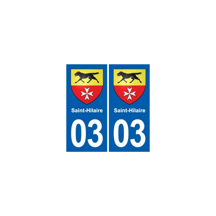 03 Abrest blason ville autocollant plaque stickers
