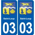 03 Abrest blason ville autocollant plaque stickers