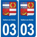 03 Abrest blason ville autocollant plaque stickers