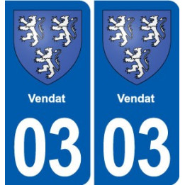 03 Abrest blason ville autocollant plaque stickers