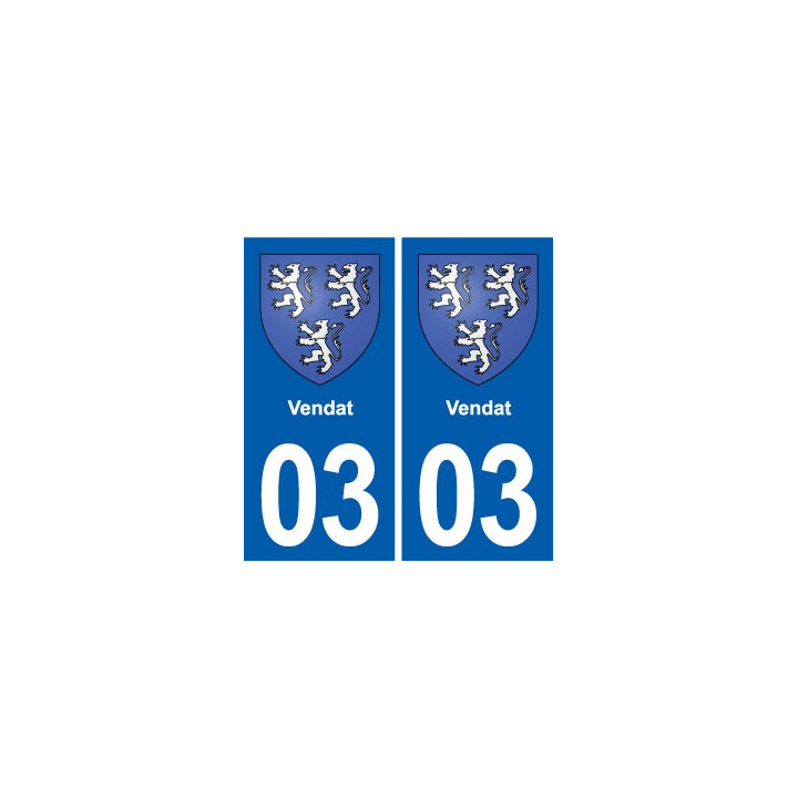 03 Abrest blason ville autocollant plaque stickers