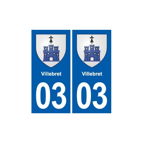03 Abrest blason ville autocollant plaque stickers