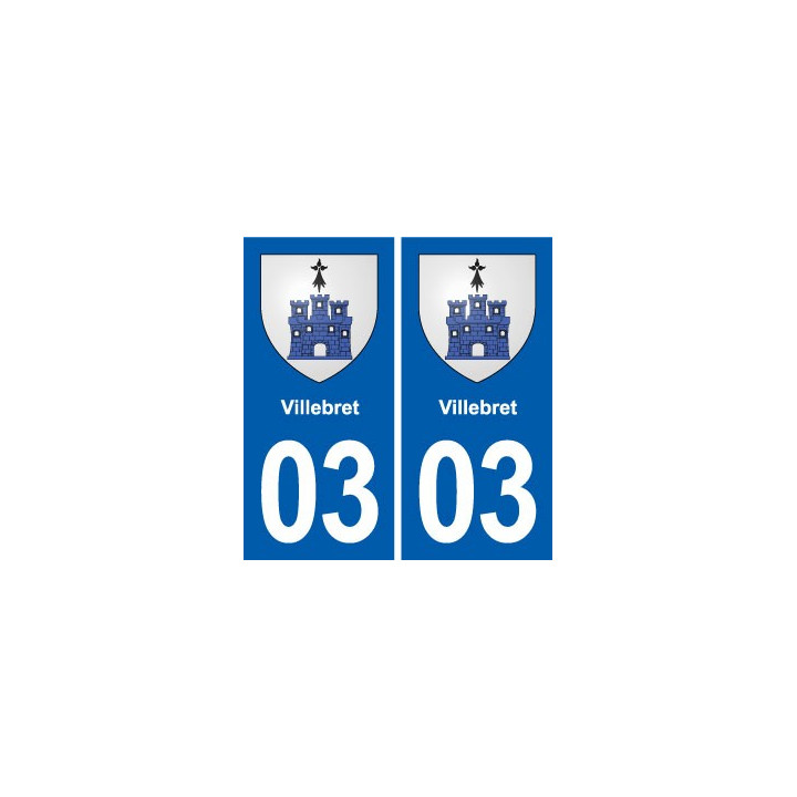 03 Abrest blason ville autocollant plaque stickers