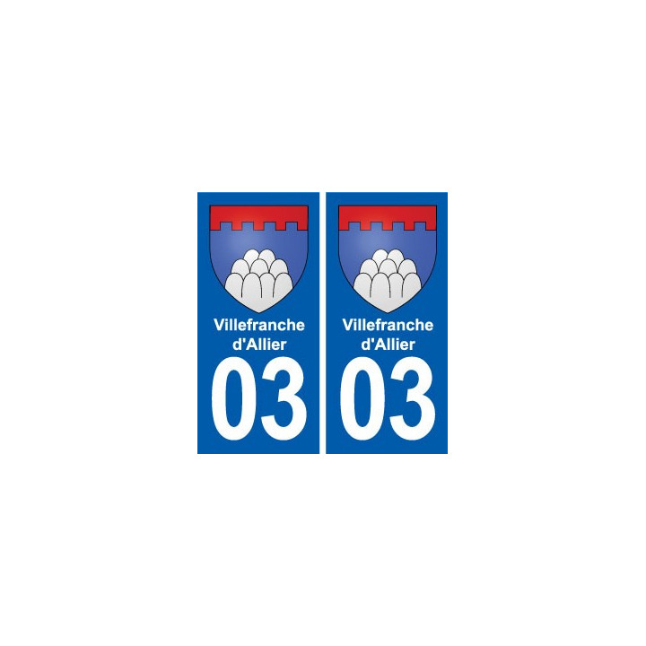 03 Abrest blason ville autocollant plaque stickers
