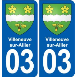 03 Abrest blason ville autocollant plaque stickers