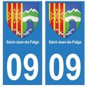 09 Saint-Jean-du-Falga blason ville autocollant plaque