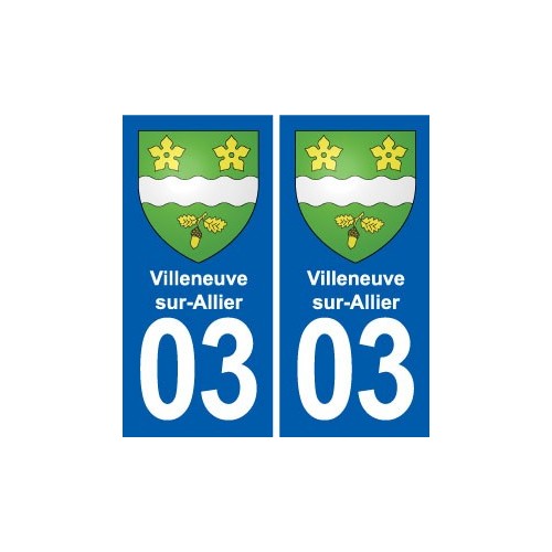 03 Abrest blason ville autocollant plaque stickers