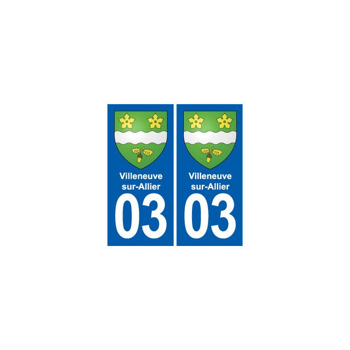 03 Abrest blason ville autocollant plaque stickers
