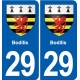 29 Douarnenez blason autocollant plaque stickers ville