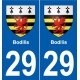 29 Douarnenez blason autocollant plaque stickers ville