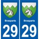 29 Sizun blason autocollant plaque stickers ville