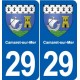 29 Douarnenez blason autocollant plaque stickers ville