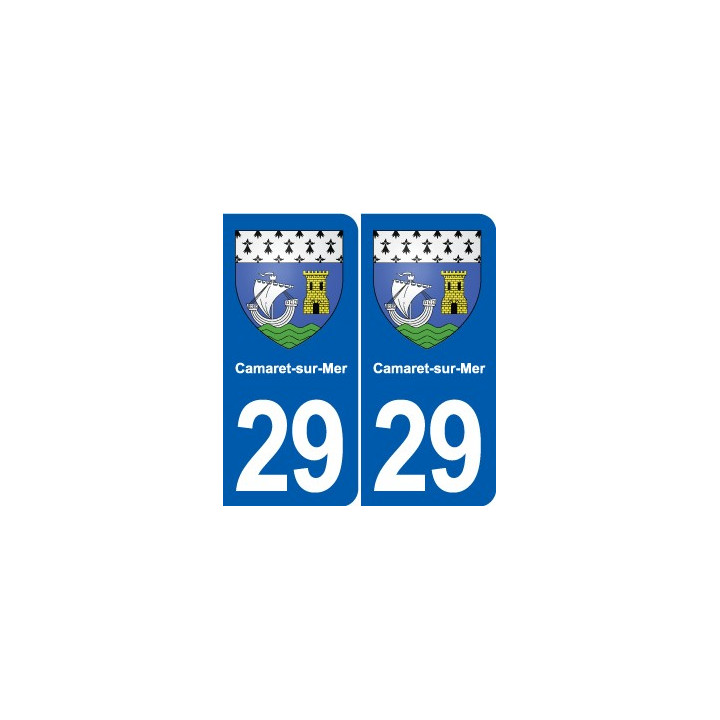 29 Douarnenez blason autocollant plaque stickers ville