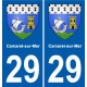 29 Douarnenez blason autocollant plaque stickers ville