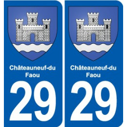 29 Guilers blason autocollant plaque stickers ville