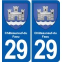 29 Guilers blason autocollant plaque stickers ville