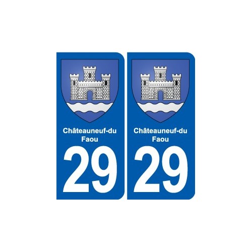 29 Guilers blason autocollant plaque stickers ville