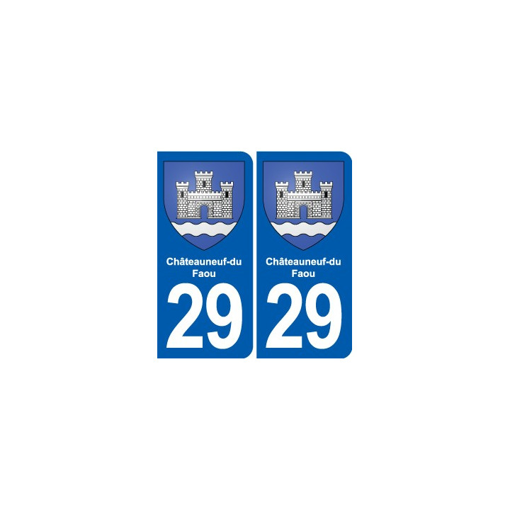 29 Guilers blason autocollant plaque stickers ville