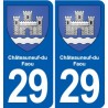 29 Guilers blason autocollant plaque stickers ville