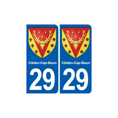 29 Lesneven blason autocollant plaque stickers ville