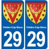 29 Lesneven blason autocollant plaque stickers ville