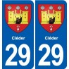 29 Lesneven blason autocollant plaque stickers ville