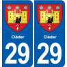 29 Lesneven blason autocollant plaque stickers ville