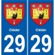 29 Lesneven blason autocollant plaque stickers ville