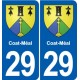 29 Penmarch blason autocollant plaque stickers ville