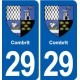 29 Penmarch logo autocollant plaque stickers ville