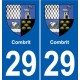 29 Penmarch logo autocollant plaque stickers ville