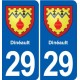 29 Penmarch blason autocollant plaque stickers ville