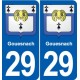 29 Penmarch blason autocollant plaque stickers ville
